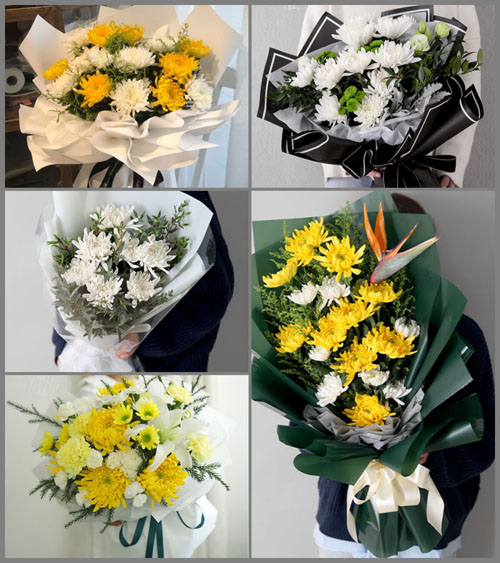 浙江省金华东阳市画水镇月峰村白事花束代送